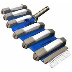 WELL2WELLNESS Pool Bodensauger Blue Line 12-Rad-Flex Mit Seitlichen Bürsten