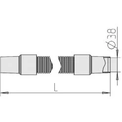 PRAHER 10 M Saugschlauch Mit Drehbarer Muffe D=38mm -Poolreinigung Verkäufe 2022 13989090 3