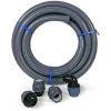 POOL TOTAL Poolanschluss-SET 12m Poolflex PVC Druckschlauch Ø 50mm + Fittinge