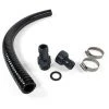 POOL TOTAL Anschluss-SET> 60cm Heavy-Flex Black Schlauch + Fittings