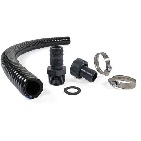 POOL TOTAL Anschluss-SET> 60cm Heavy-Flex Black Schlauch + Fittings 2 POOL TOTAL Anschluss-SET> 60cm Heavy-Flex Black Schlauch + Fittings – Bild 2