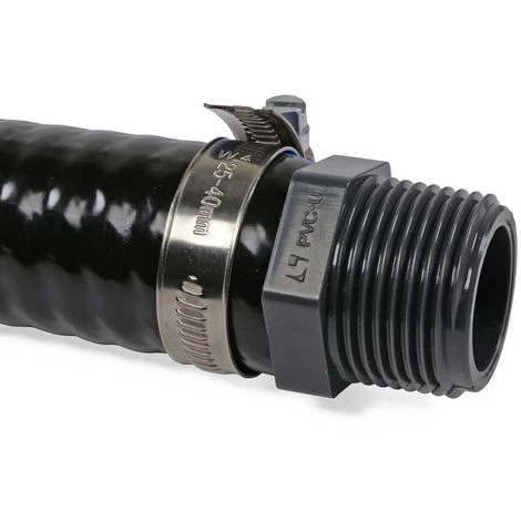 POOL TOTAL Anschluss-SET> 60cm Heavy-Flex Black Schlauch + Fittings 3 POOL TOTAL Anschluss-SET> 60cm Heavy-Flex Black Schlauch + Fittings – Bild 3