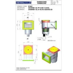 AstralPool Skimmer Breitmaul Set Mit 15 Liter Für PVC Folienbecken -Poolreinigung Verkäufe 2022 19809426 2