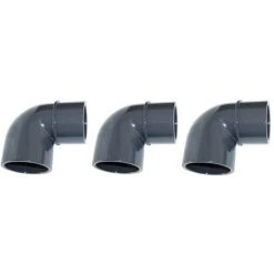 WELL2WELLNESS 3x PVC Winkel 90° Reduktion