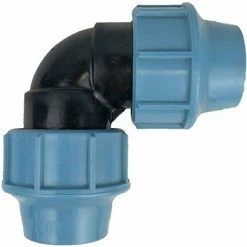 WELL2WELLNESS PP Klemmverbinder Winkel 90° Mit 2 X Kupplung PP Klemmverbinder Winkel 90° Mit 2 X Kupplung 40 Mm