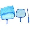 ASUPERMALL Pool Skimmer Netze Enthalten 1 Stuck Deep Sheets Skimmer Net 1 Stuck Blattbesen Mit Mesh Net Bag 1 Stuck Teleskop Aluminium Pole Reinigungswerkzeug Fur Pools Und Spa (Flat Rake Und Deep Rake)
