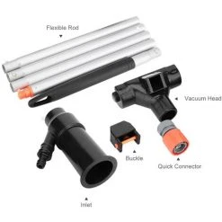 ASUPERMALL BT6898 Saugkopf Zur Reinigung Des Vakuumstrahlbeckens Schwarz (einschließlich 5 Abschnitte Einer 120-cm-Teleskopstange, Aufbewahrungsnetz) -Poolreinigung Verkäufe 2022 30190220 3