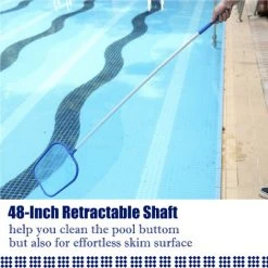 HAPPYSHOPPING K-1078 Schwimmbadreinigung, Schwimmbadfischernetz, Reinigungswerkzeugsatz (amerikanischer Standard), Die Farbe Des Adapters Ist Zufällig -Poolreinigung Verkäufe 2022 32577573 3