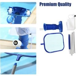HAPPYSHOPPING K-1078 Schwimmbadreinigung, Schwimmbadfischernetz, Reinigungswerkzeugsatz (amerikanischer Standard), Die Farbe Des Adapters Ist Zufällig -Poolreinigung Verkäufe 2022 32577573 4