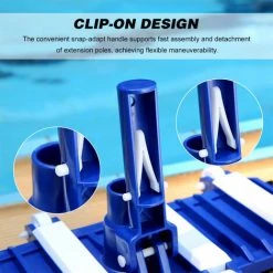 ASUPERMALL 14-Zoll-Schwimmbad-Vakuumkopf Saugkopf Mit Burste Flexibler Vakuumburstenkopf Mit Gewichtetem Boden Vakuumaufsatz Mit Radern Reinigungswerkzeug Fur Poolboden Poolwand,Blau -Poolreinigung Verkäufe 2022 33234846 3