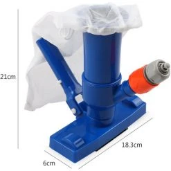 ASUPERMALL Pool-Staubsauger Unterwasser-Reinigungsburste Mit Clip-Griff Kordelzug-Beutel Entfernt Eckenablagerungen Ideale Reinigungswerkzeuge Fur Oberirdische Aufblasbare Pools Spa Whirlpool Teich Wasserfall -Poolreinigung Verkäufe 2022 34163879 3