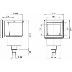 ASTRALPOOL Ersatz Einbauskimmer-Gehäuse Original Astral Pool -Poolreinigung Verkäufe 2022 34335398 4
