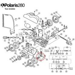 Breite Achse Mit Unterlegscheibe Und Schutz Für Polaris 180/280 - C66 - Polaris -Poolreinigung Verkäufe 2022 34728841 2