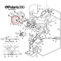 Weiße Radseitige Doppelräder Für Polaris 380 - 9-100-1008 - Polaris -Poolreinigung Verkäufe 2022 34729360 3