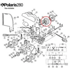 Ersatz Großes Weißes Rad Für Polaris 180/280/380 - C6 - Polaris -Poolreinigung Verkäufe 2022 34729431 3