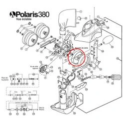 Weißes Rad Einzelradseite Für Polaris 380 - 9-100-1116 - Polaris -Poolreinigung Verkäufe 2022 34729717 3