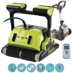 MAYTRONICS DOLPHIN Elektrischer Poolroboterboden, Wände Und Wasserleitung + Caddy - Supreme Bio - Dolphin