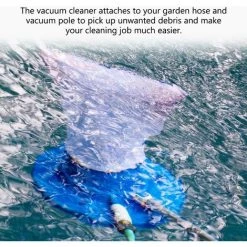 HAPPYSHOPPING Poolreinigungswerkzeug Mini-Schwimmbadstaubsauger Schwimmende Gegenstände Reinigungswerkzeuge Poolsaugkopf-Reinigungsnetz-Kit,Blau, -Poolreinigung Verkäufe 2022 35178681 2