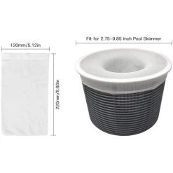 HAPPYSHOPPING Hochelastische Nylon-Pool-Skimmer-Socken Bodenfilternetz Für Schwimmbäder 10PCS / 20PCS / 30PCS,,20 STÜCKE -Poolreinigung Verkäufe 2022 35178867 3