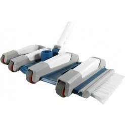 WELL2WELLNESS Pool Bodensauger Blue Line 8-Rad-Flex Mit Seitlichen Bürsten