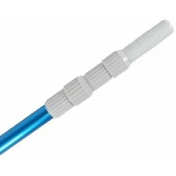 WELL2WELLNESS Aluminium Teleskopstange Smooth Blau 3-teilig 1,20 - 3,60m