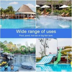 BARES Pool-Oberflächenbecken, Schwimm-Skimmer-Blattnetz, Feinmaschiges Netz Stabiler Rahmen Für Pools, Spas, Teiche, Springbrunnen (keine Teleskopstange) -Poolreinigung Verkäufe 2022 39123408 5