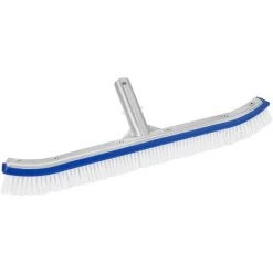 SUN FLOWERDE Poolbürste, 45cm Aluminium-Poolreinigungsbürste Mit EZ-Clips Und Starken Borsten Für Schwimmbad, Teich, Spa, Stufen, Böden, Wände