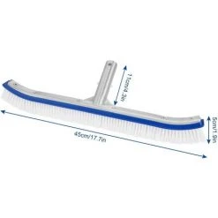 SUN FLOWERDE Poolbürste, 45cm Aluminium-Poolreinigungsbürste Mit EZ-Clips Und Starken Borsten Für Schwimmbad, Teich, Spa, Stufen, Böden, Wände -Poolreinigung Verkäufe 2022 39714922 5