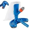 ILoveMilan Mini Jet Pool-Staubsauger Mit Quick Clean Tragbarer Saugkopf Mit Bürste Und Schlauchanschluss, Staubsauger-Reinigungszubehör Für Spa-Teich Piscine Fontai
