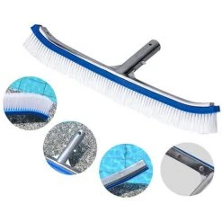 TRIOMPHE Poolbürste, 45cm Aluminium Reinigungsbürstenkopf Mit EZ Clips Und Massiven Borsten Für Pool Spa Teichfliesen Wände -Poolreinigung Verkäufe 2022 41679543 3
