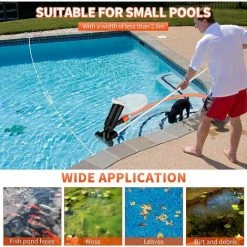 BRIDAY Pool-Staubsauger, Manueller Oberirdischer Pool-Staubsauger Mit Bürste Mit 5 Schaufeln Und 2 Netzbeuteln Spa-Pool-Staubsauger Mit Bürsten Für Die Schwimmbadreinigung 9 BRIDAY Pool-Staubsauger, Manueller Oberirdischer Pool-Staubsauger Mit Bürste Mit 5 Schaufeln Und 2 Netzbeuteln Spa-Pool-Staubsauger Mit Bürsten Für Die Schwimmbadreinigung -Poolreinigung Verkäufe 2022 41958894 5