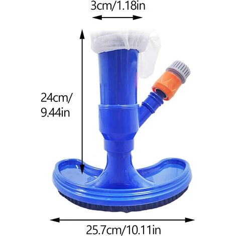 Kueatily Schwimmbad-Staubsauger – Präziser Pool-Reiniger – Schwimmende Mini-Objekte – Reinigungswerkzeuge – Saugkopf – Springbrunnen – Bürstenreiniger (Stablos) 2 Kueatily Schwimmbad-Staubsauger – Präziser Pool-Reiniger – Schwimmende Mini-Objekte – Reinigungswerkzeuge – Saugkopf – Springbrunnen – Bürstenreiniger (Stablos) – Bild 2