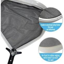 ECHOO Hochleistungs-Pool-Kescher Zum Reinigen Von Blättern Und Schmutz – Zum Reinigen Von Blättern Und Schmutz – Für Netz, Spa, Swimmingpool, Whirlpool Und Gartenteich (flaches Netz) -Poolreinigung Verkäufe 2022 50858783 4