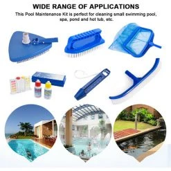 INSMA 6Pcs / Set Wartung Reinigung Schwimmnetz + Bürste + Schwimmendes Thermometer -Poolreinigung Verkäufe 2022 51781559 3