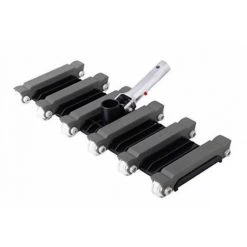 JARDIBOUTIQUE Staubsaugerbesen, 12 Räder, Rechteckige Form, Farbe Schwarz, Für Betonpool - 48 Cm