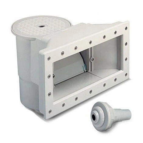 JARDIBOUTIQUE Skimmer Aufstellpool, Große Öffnung, Weiß 1 JARDIBOUTIQUE Skimmer Aufstellpool, Große Öffnung, Weiß