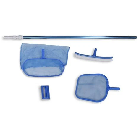 TRIOMPHE Bürste Kescher Teleskopstange Pool Reinigungsset 2 TRIOMPHE Bürste Kescher Teleskopstange Pool Reinigungsset – Bild 2