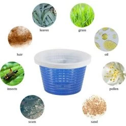 Betterlife Pool-Skimmer-Socken, Pool-Skimmer-Socken, Elastische Nylongewebefilter, Pool-Skimmer-Socken Zum Auffangen Von Pollen, Blättern, Haaren (20 Stück, Weiß) -Poolreinigung Verkäufe 2022 54097329 3