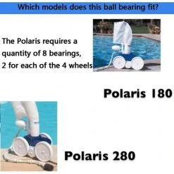 ILOVEMILAN Set Mit 8 Kugellagern, Anpassbar Für Das Rad Des Polaris 280 180 Roboter-Poolreiniger C60 C 60 -Poolreinigung Verkäufe 2022 54467712 5