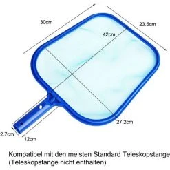 BEARSU Pool-Kescher – Skimmer-Kescher Für Die Meisten Standardstangen – Schwimmbadzubehör Mit Ultrafeinem Netz Für Schwimmbäder, Spas, Whirlpools, Aquarien, Teiche. -Poolreinigung Verkäufe 2022 55027590 4