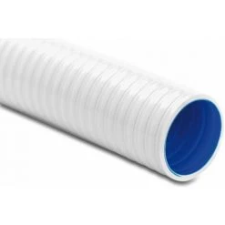 BEVO VERTRIEBS GMBH 25m Schwimmbadschlauch Poolschlauch Chlorbeständig Weiß 63mm PVC 4bar Flexichlor