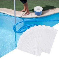 LIFCAUSAL 10er-Pack Pool-Skimmer-Socken – Perfekte Schoner Für Filter, Körbe Und Skimmer, Pool-Korb-Filtersocken Reinigen Schmutz Und Blätter Für Unterirdische Oder Oberirdische Pools