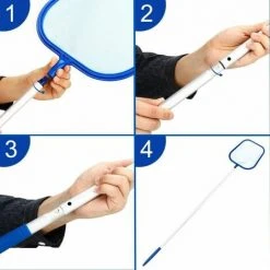 FUIENKO Schwimmbecken-Reinigungsskimmer Mit Flexiblem 1,22-m-Griff Und Feinmaschigem Netz Für Schwimmbecken -Poolreinigung Verkäufe 2022 56818078 4