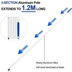 OCXIN Pool Reinigungsset Mit Kescher, Teleskopstange Und Pool Vakuumkopf, Cleaning Kit Pool Zubehör Für Schwimmbad, Teich, Whirlpools Wird In Teichen Verwendet -Poolreinigung Verkäufe 2022 57686744 3