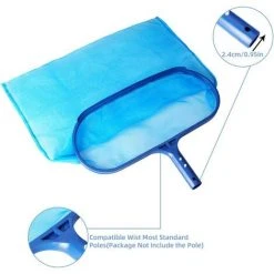 Kueatily Pool-Oberflächen-Kescher, Oberflächen-Laubaufnahme, Reinigungsnetz, Pool-Kescher-Laub-Skimmer -Poolreinigung Verkäufe 2022 58757378 3