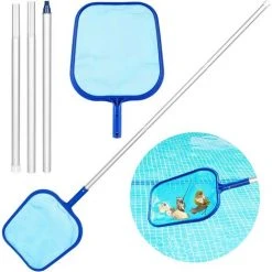 WERKZEUGE Oberflächenkescher, Strapazierfähiges Pool-Pflegeset Mit 31 Cm X 34 Cm Großem Netz Und 120 Cm Langen Aluminiumgriffen Für Pools, Spas, Teiche Und Springbrunnen