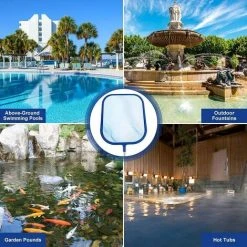 WERKZEUGE Oberflächenkescher, Strapazierfähiges Pool-Pflegeset Mit 31 Cm X 34 Cm Großem Netz Und 120 Cm Langen Aluminiumgriffen Für Pools, Spas, Teiche Und Springbrunnen -Poolreinigung Verkäufe 2022 58783060 5
