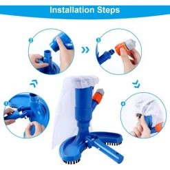 BARES Mini Jet Pool Vacuum Cleaner With Portable Quick Clean Suction Head With Brush And Hose Connector (Hose Not Included), Vacuum Cleaning Accessories For Spa Pond Swimming Pool -Poolreinigung Verkäufe 2022 59040753 5