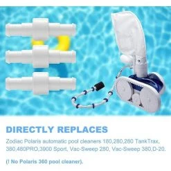 BARES Replacement D20/D-20 Hose Swivels, Pool Cleaner Hose Ball Bearing Swivel With Hose Nuts For 180 280 380 480 3900 -Poolreinigung Verkäufe 2022 59042486 4
