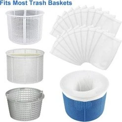 BEARSU Pool-Skimmer-Socken, 20er-Pack Pool-Skimmer-Socken, Wiederverwendbare Und Superelastische Skimmer-Socken Für Skimmer-Korb, Pumpe, Schwimmbad, Spa -Poolreinigung Verkäufe 2022 59195042 4